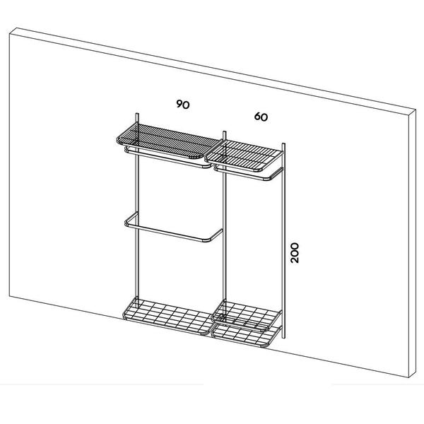 Imagem de Closet Aramado - Linear CLR371 - 1,60M