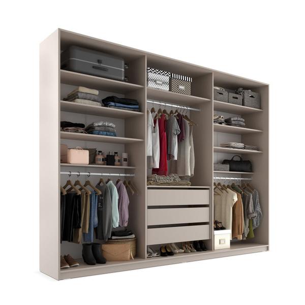 Imagem de Closet Casal 100% Mdf Bp 237cm 3 Gavetas Monreale