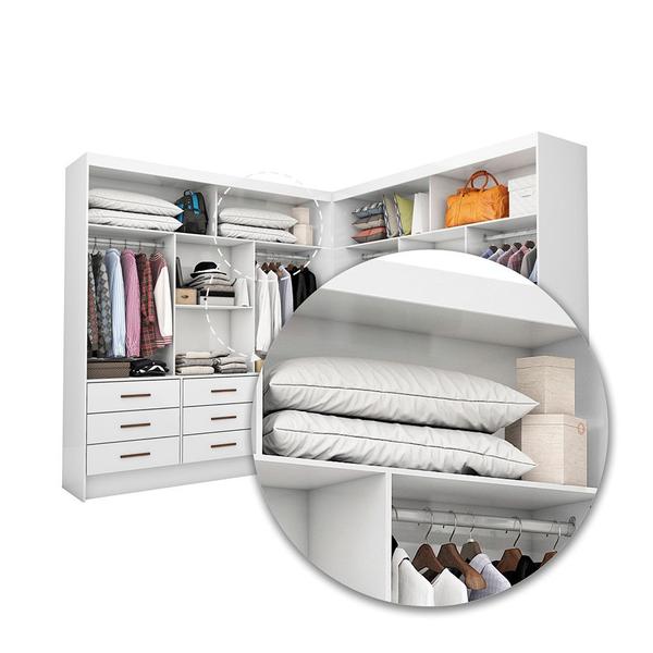 ルミネスセット Closet Casal Duplo Sevilha Premium 18 Gavetas Carioca Móveis