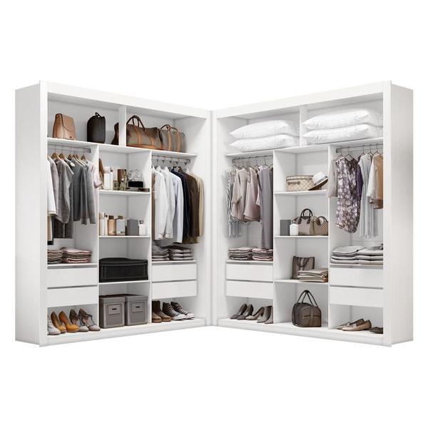 Closet Casal Premium 8 Gavetas Amoudi Móveis Closet Casal Premium 8 Gavetas Amoudi Móveis