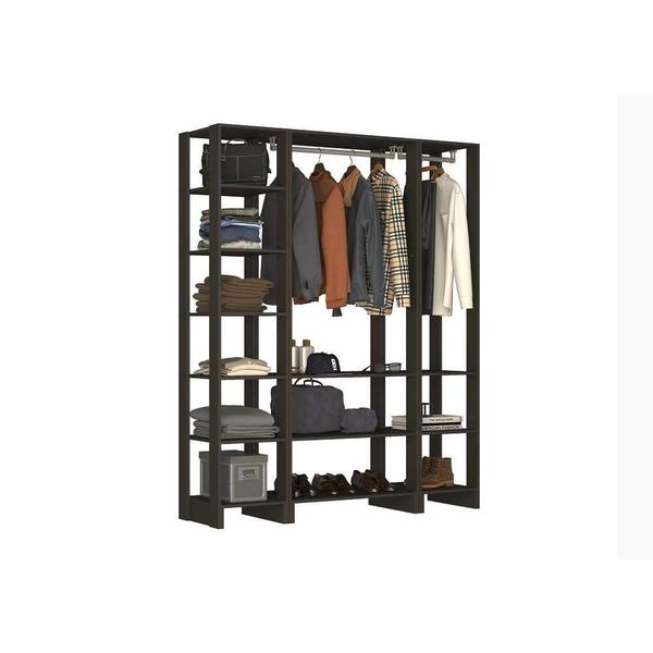 Imagem de Closet com 2 Cabideiros e 12 nichos EY101-4-5 Linha Yes Naturart