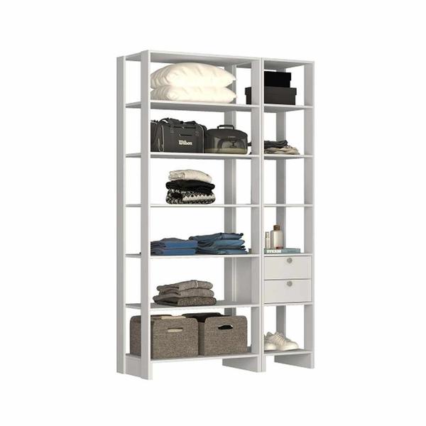 Imagem de Closet com 2 Gavetas e 11 Nichos EY103-106 Linha Yes Naturart