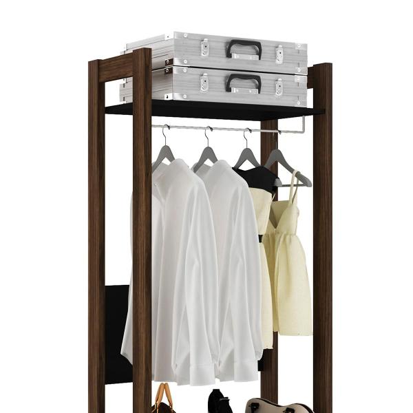 Imagem de Closet com Cabideiro Multiuso com 2 Gavetas e 2 Prateleiras