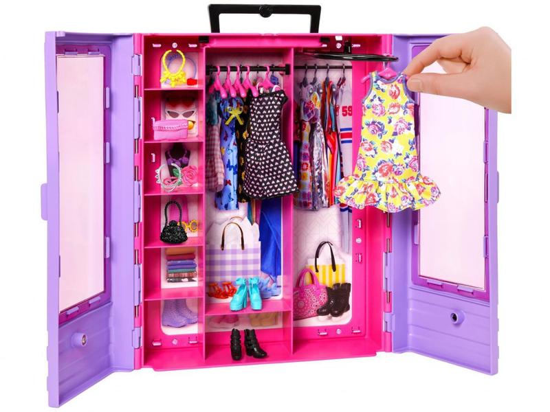 Imagem de Closet da Barbie Armário de Luxo Mattel - 15 Peças