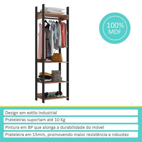 Imagem de Closet Industrial com Cabideiro Preto/Solanum Foscarini