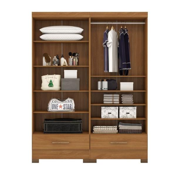 Imagem de Closet Modulado 2 Peças 2 Gavetas Smart Versatile Espresso Móveis