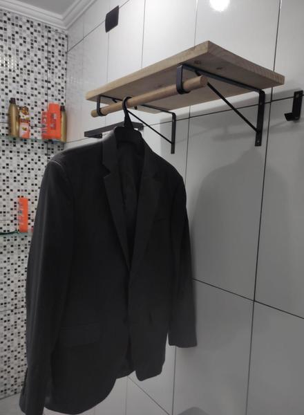 Imagem de Closet Modulado Mão Francesa Reforçada 30cm com Cabideiro 3und