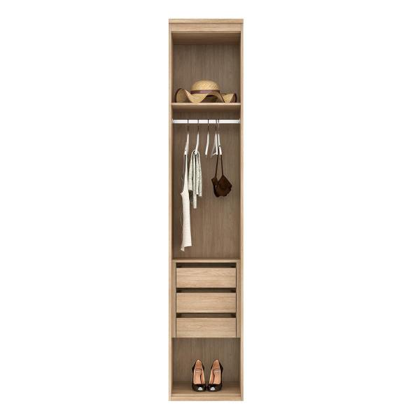 Imagem de Closet Modulado Sem Portas com Gavetas 45 cm MDF Lotus Belmax