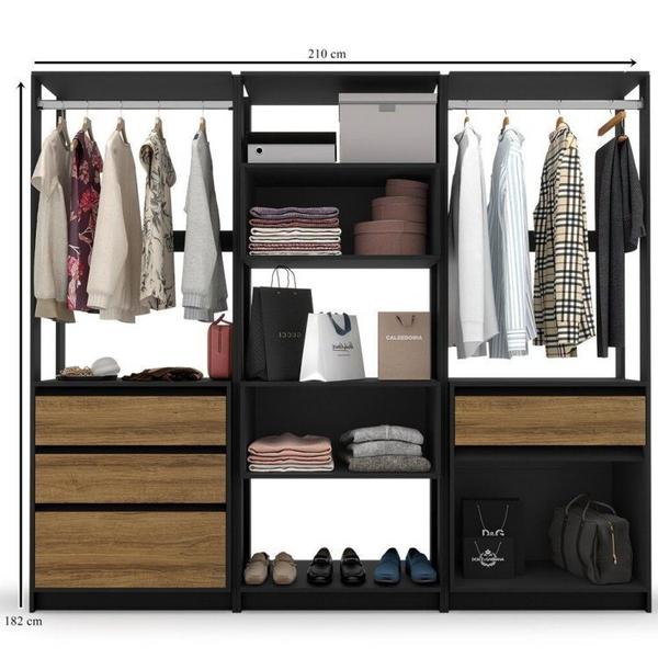 Imagem de Closet Modular 2 Portas 3 Gavetas Verona