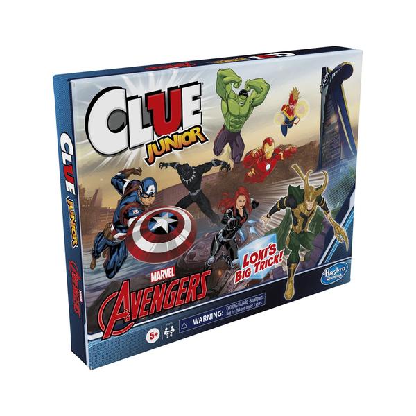 Imagem de Clue Junior: Marvel Avengers Edition Board Game for Kids Ages 5+, Loki's Big Trick, Classic Mystery Game for 2-6 Players (Amazon Exclusive)