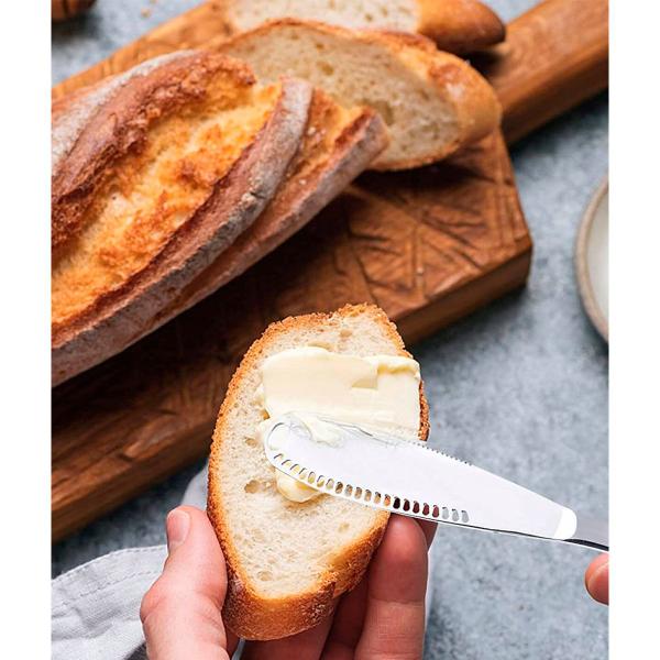 Imagem de Cnjt 02 Espátulas Faca Para Manteiga Requeijão Petiscos Queijo Inox