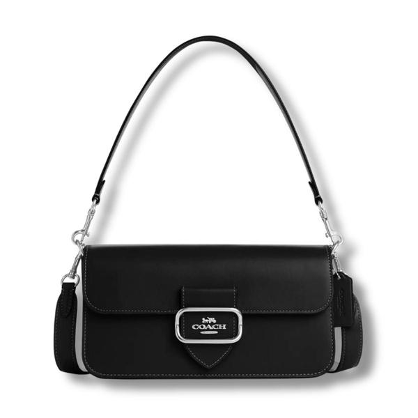 Imagem de Coach Morgan Shoulder Bag - Bolsa de Ombro em couro legítimo - cor Preta