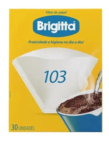 Imagem de Coador De Café De Papel Filtro Brigitta N103 Kit 10