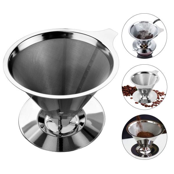 Coador De Café Filtro Individual Inox Reutilizável Premium - Top Chef Imagem de Coador De Café Filtro Individual Inox Reutilizável Premium