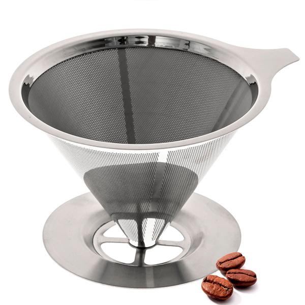 Coador De Café Filtro Individual Inox Reutilizável Premium - Top Chef Imagem de Coador De Café Filtro Individual Inox Reutilizável Premium