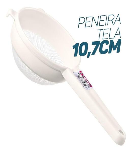 Imagem de Coador Peneira Grande Cozinha Tela Nylon Plástico Sanremo 10,7cm Cozinha