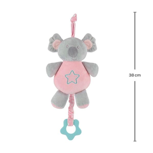 Coala Musical com Mordedor Rosa 38cm Buba 14416 Imagem de Coala Musical com Mordedor Rosa 38cm Buba 14416