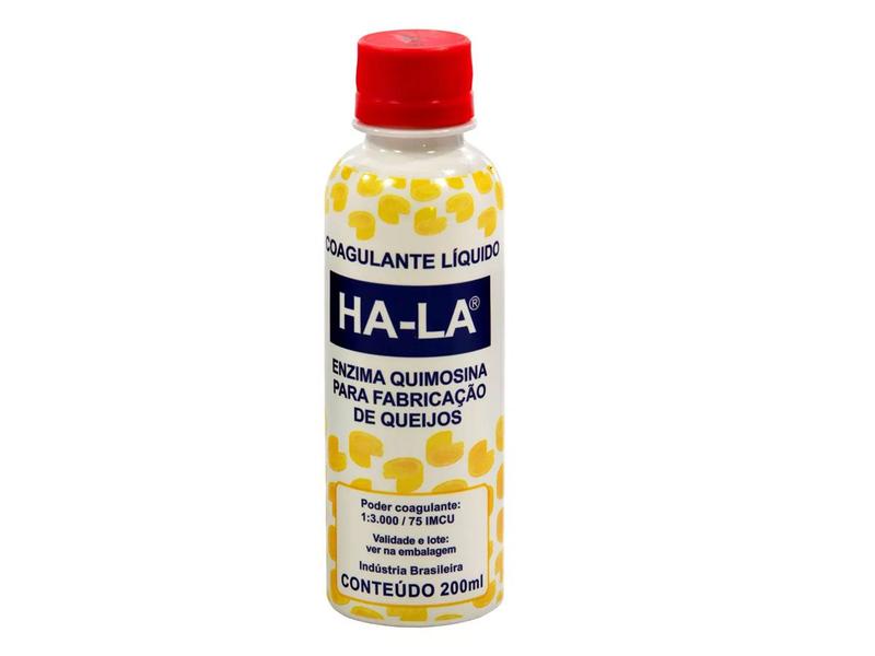 Imagem de Coalho Líquido Ha-la 200ml + 6 Formas Queijo Canastra 1kg