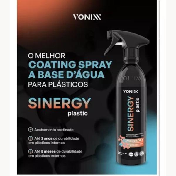 Imagem de Coating Spray para Plásticos Sinergy Plastic 500ml Vonixx