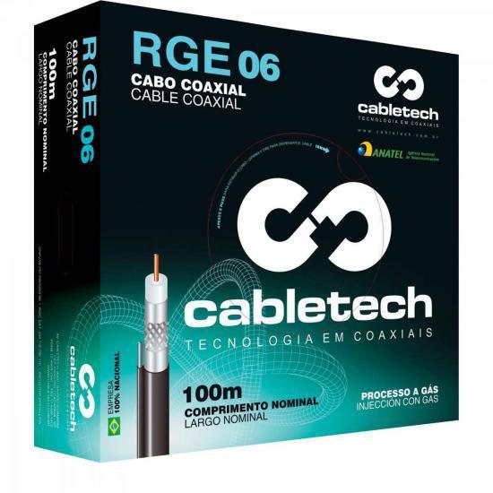 Imagem de Coaxial RGE 06 60% Branco Rolo 100M Cabletech