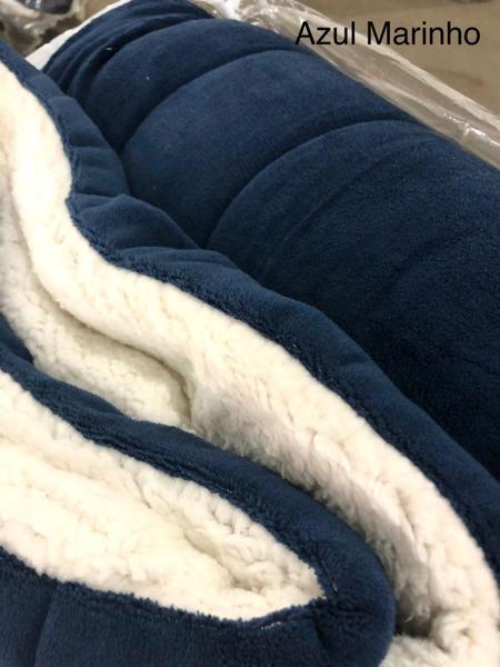 Coberdrom Casal Queen Alaska Quente Pro Frio Manta Sherpa 150 Pele de Carneiro - af enxova... Coberdrom Casal Queen Alaska Quente Pro Frio Manta Sherpa 150 Pele de Carneiro - af enxova...