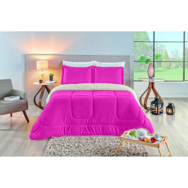 Coberdrom Casal Queen Sherpa Edredrom Pele de Carneiro 2,40m x 2,20m - TAINÁ ENXOVAIS Imagem de Coberdrom Casal Queen Sherpa Edredrom Pele de Carneiro 2,40m x 2,20m