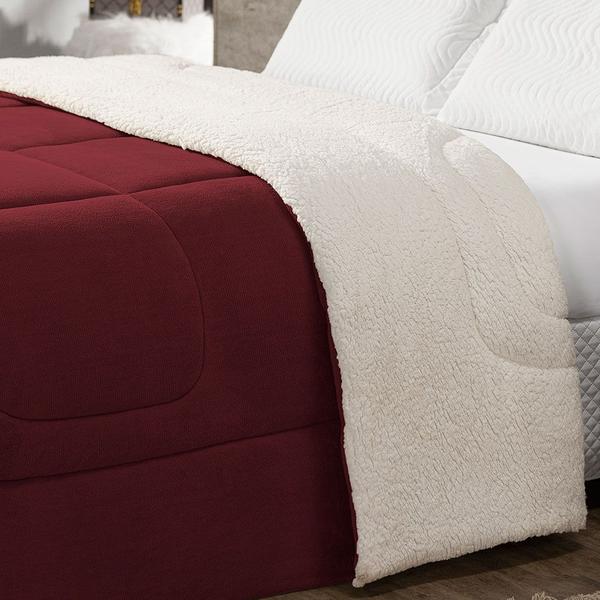 Coberdrom Cobertor Solteiro 1 Peça Maya Manta Soft e Sherpa de Carneiro 100% Poliéster - MR Enxovais Imagem de Coberdrom Cobertor Solteiro 1 Peça Maya Manta Soft e Sherpa de Carneiro 100% Poliéster