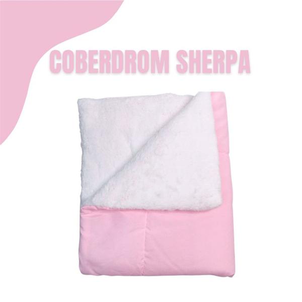 Imagem de Coberdrom Edredom Dupla Face Infantil Com Sherpa Estampado