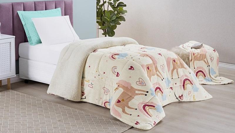 Imagem de Coberdrom Edredom P/ Cama De Solteiro Soft Infantil Flannel