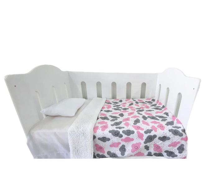 Coberdrom Para Bebê Edredom Com Sherpa Para Berço Várias Estampas- Príncipe Baby - LUCK BABY Imagem de Coberdrom Para Bebê Edredom Com Sherpa Para Berço Várias Estampas- Príncipe Baby