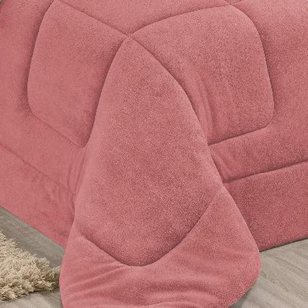 Imagem de Coberdrom Robust King Manta Soft Sherpa Rosa