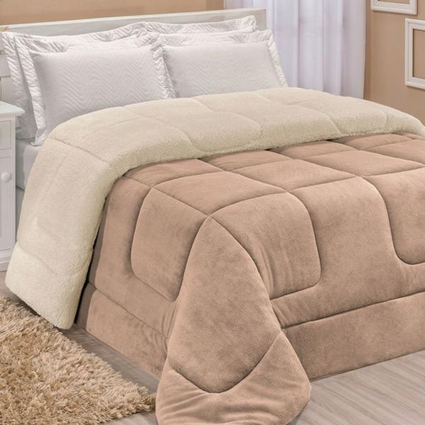 Coberdrom Robust Queen Manta Soft Sherpa Lã de Carneiro Pesado Grosso 1 Peça - Bege - Casa Scarpa Imagem de Coberdrom Robust Queen Manta Soft Sherpa Lã de Carneiro Pesado Grosso 1 Peça - Bege