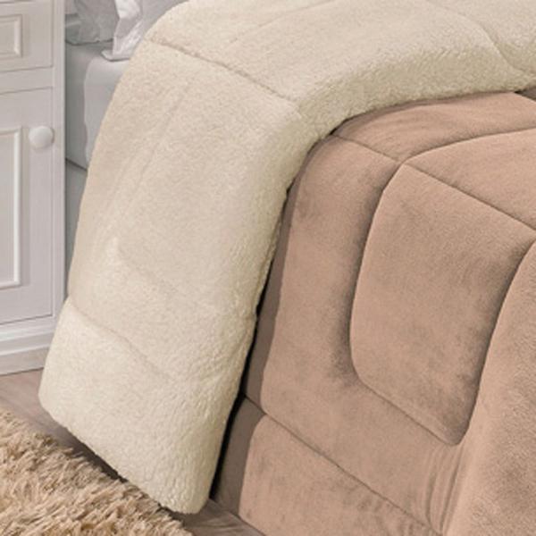 Coberdrom Robust Queen Manta Soft Sherpa Lã de Carneiro Pesado Grosso 1 Peça - Bege - Casa Scarpa Imagem de Coberdrom Robust Queen Manta Soft Sherpa Lã de Carneiro Pesado Grosso 1 Peça - Bege