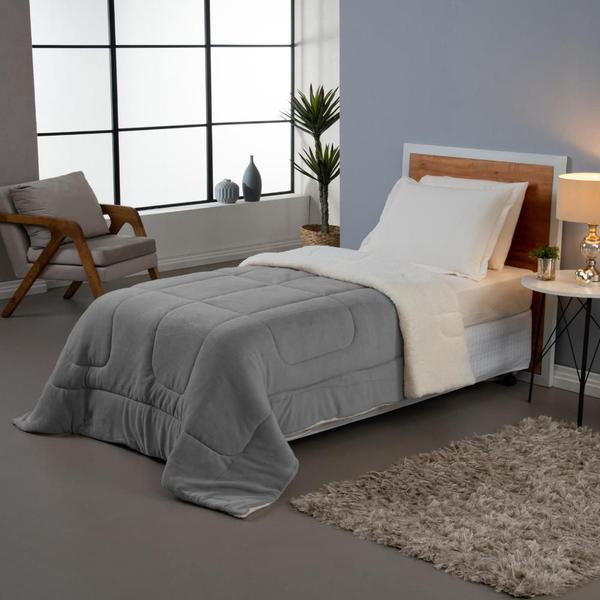 Coberdrom Soft Dupla Face Edredom Solteiro Roupa Cama Quarto - valle enxovais Imagem de Coberdrom Soft Dupla Face Edredom Solteiro Roupa Cama Quarto