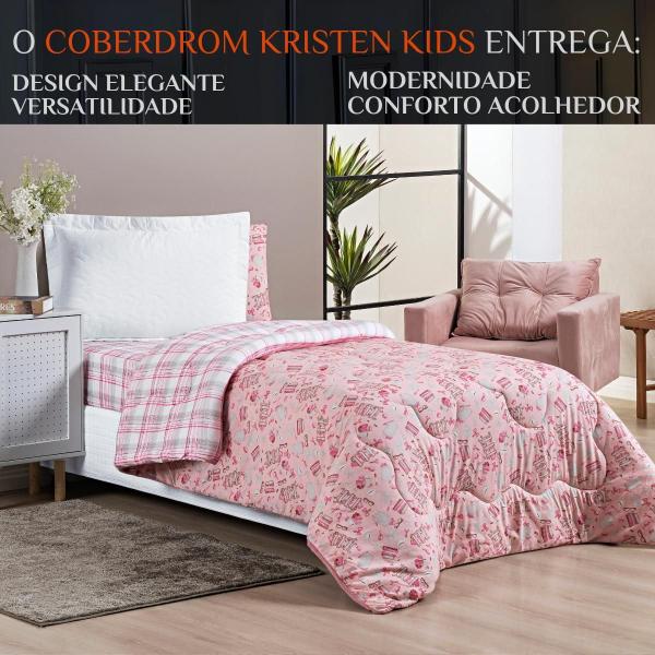 Imagem de Coberdrom Solteiro Grosso Kristen Kids Malha 100%Algodao