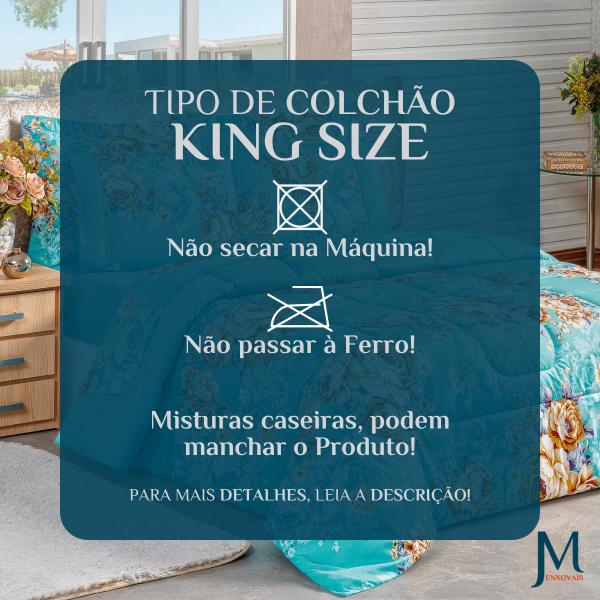 Imagem de Coberdron King Size Naturale Edredom Dupla Face Luxuoso 200 FiosQuentinho