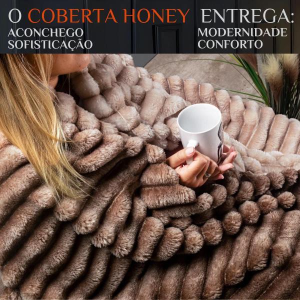 Imagem de Coberta Queen Size Honey Coberdrom Super Quentinho E Grosso