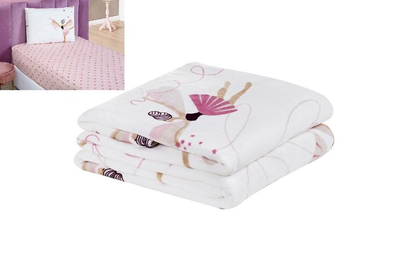 Imagem de Cobertinha Soft Quentinha Manta Flannel Infantil + Lençol