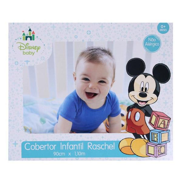 Imagem de Coberto Antialérgico Raschel Disney -Mickey Carrinho- Enxoval Jolitex