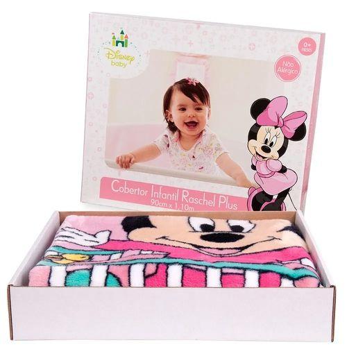 Imagem de Cobertor Antialérgico Raschel Disney Minnie Bercinho- Rosa