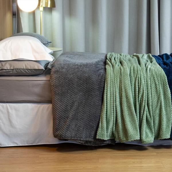 Cobertor Aveludado Soft Touch Relevo Manta Flannel ul - Home Fernandes Imagem de Cobertor Aveludado Soft Touch Relevo Manta Flannel ul