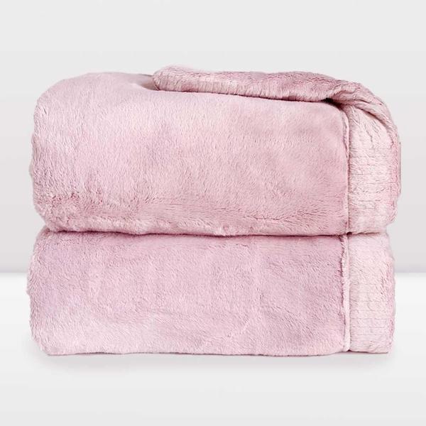 Imagem de Cobertor Bebê Fleece Menina Laço Cosy Rosa