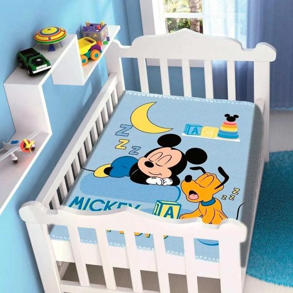 Imagem de Cobertor bebê infantil antialérgico disney baby-jolitex raschel premium manta