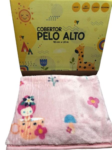 Imagem de Cobertor Bebê Jolitex Menina Menino Macio Antialérgico Baby Estampado Pelo Alto