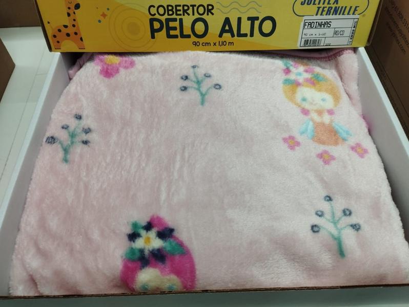 Imagem de Cobertor Bebê Pelo Alto Jolitex Antialérgico Menina Rosa