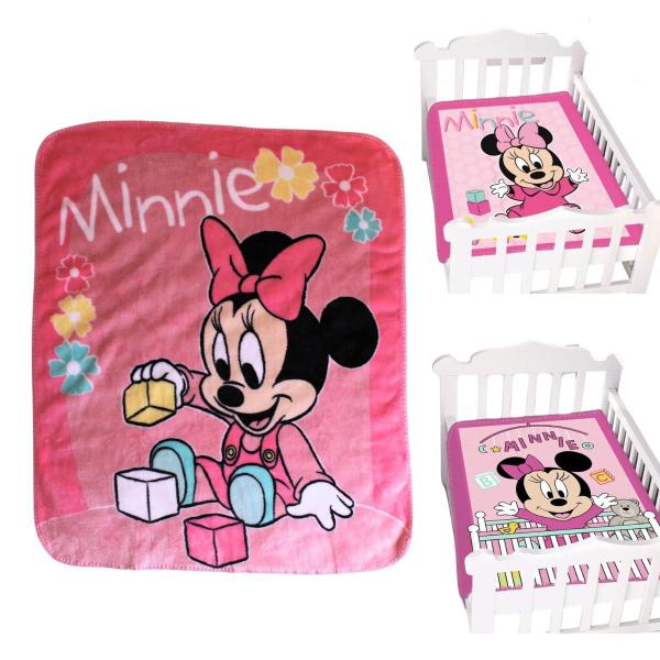 Imagem de Cobertor Bebê Premium Disney Minnie Rosa Antialérgico