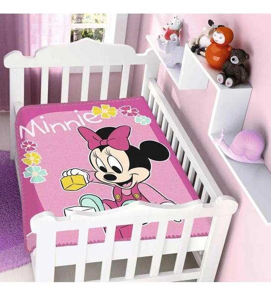 Imagem de Cobertor Bebê Raschel Disney Minnie 90 X 1,10 Jolitex