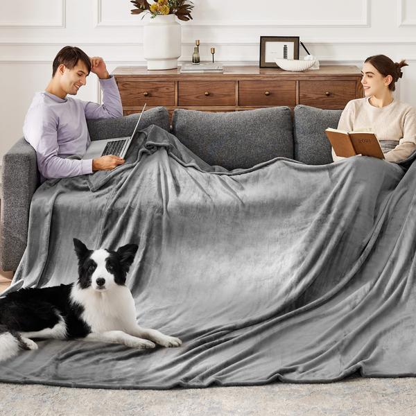 Imagem de Cobertor Bedsure Oversize King Fleece 300x300cm Soft Cozy