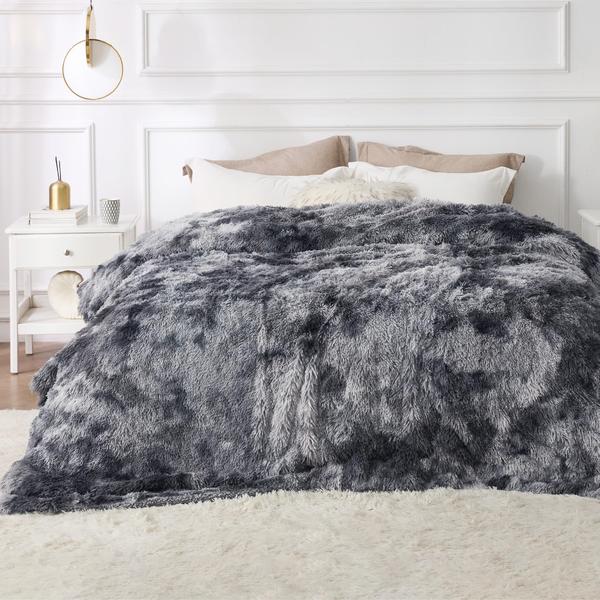 Imagem de Cobertor Bedsure Soft Fluffy Fuzzy King Size para o inverno