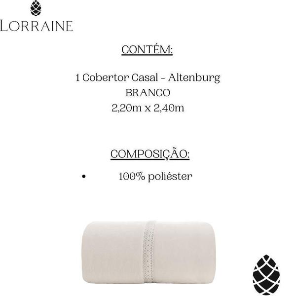 Imagem de Cobertor Casal Altenburg 220X240Cm Plush Liso 400G Aveludado